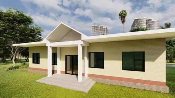 Casa prefabricada con estructura de acero y aislamiento de lana de vidrio
