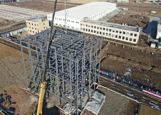 Edificio de oficinas prefabricado de estructura de acero de varios pisos